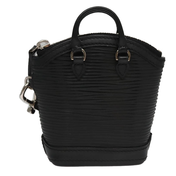 LOUIS VUITTON Epi Mini Lockit Charm Black LV Auth bs21489