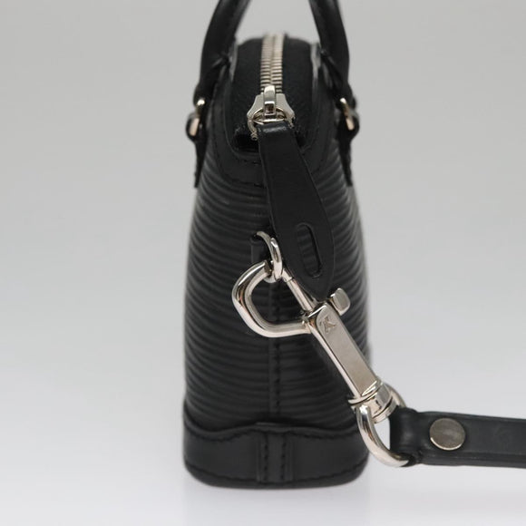 LOUIS VUITTON Epi Mini Lockit Charm Black LV Auth bs21489