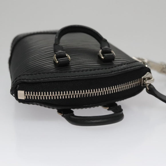 LOUIS VUITTON Epi Mini Lockit Charm Black LV Auth bs21489