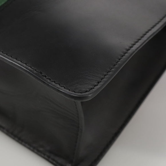 GUCCI Silvi Web Sherry Sherry Line Shoulder Bag Leather 421882 Auth bs21500