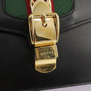 GUCCI Silvi Web Sherry Sherry Line Shoulder Bag Leather 421882 Auth bs21500-19