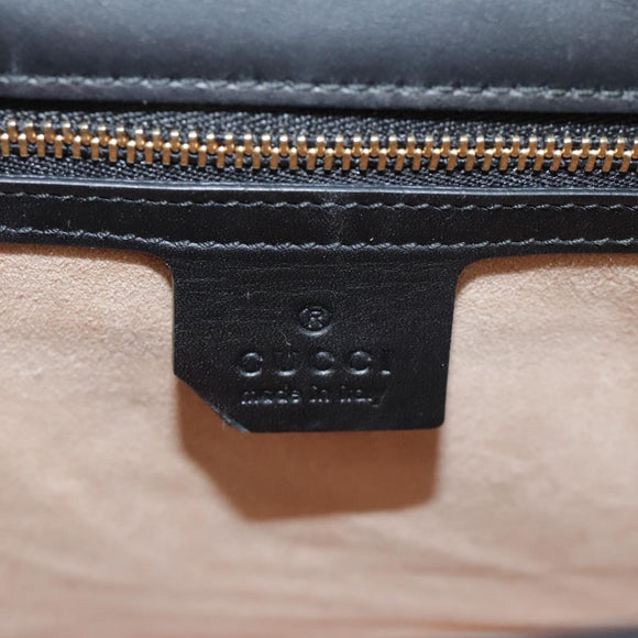 GUCCI Silvi Web Sherry Sherry Line Shoulder Bag Leather 421882 Auth bs21500