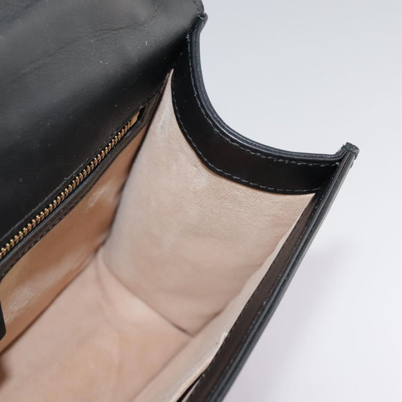 GUCCI Silvi Web Sherry Sherry Line Shoulder Bag Leather 421882 Auth bs21500