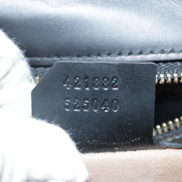 GUCCI Silvi Web Sherry Sherry Line Shoulder Bag Leather 421882 Auth bs21500