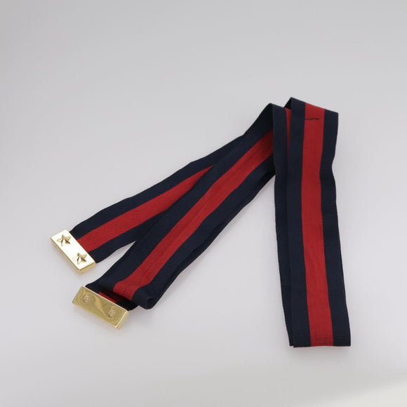 GUCCI Silvi Web Sherry Sherry Line Shoulder Bag Leather 421882 Auth bs21500