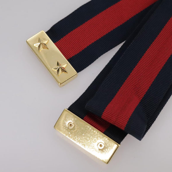 GUCCI Silvi Web Sherry Sherry Line Shoulder Bag Leather 421882 Auth bs21500