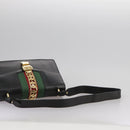 GUCCI Silvi Web Sherry Sherry Line Shoulder Bag Leather 421882 Auth bs21500-9