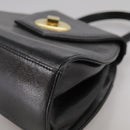 GIVENCHY Hand Bag Leather Black Gold Auth bs21514-11