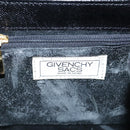 GIVENCHY Hand Bag Leather Black Gold Auth bs21514-16