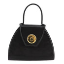 GIVENCHY Hand Bag Leather Black Gold Auth bs21514-2