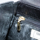 GIVENCHY Hand Bag Leather Black Gold Auth bs21514-20