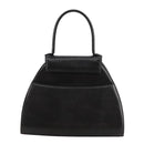 GIVENCHY Hand Bag Leather Black Gold Auth bs21514-3