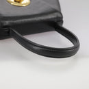 GIVENCHY Hand Bag Leather Black Gold Auth bs21514-7
