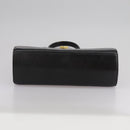 GIVENCHY Hand Bag Leather Black Gold Auth bs21514-9