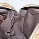 FENDI Zucchino Canvas Hand Bag Brown Gold Auth bs21516-19