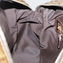 FENDI Zucchino Canvas Hand Bag Brown Gold Auth bs21516-20