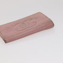 CHANEL Key Case Wallet Caviar Skin Black Pink CC Auth bs21518-13