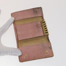 CHANEL Key Case Wallet Caviar Skin Black Pink CC Auth bs21518-16