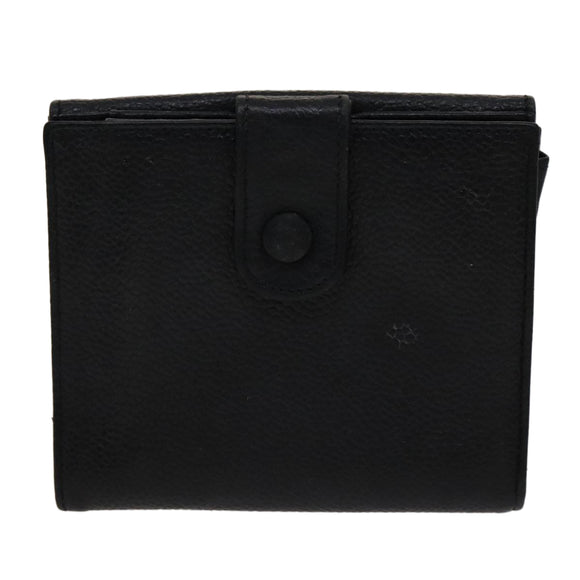 CHANEL Key Case Wallet Caviar Skin Black Pink CC Auth bs21518