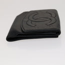 CHANEL Key Case Wallet Caviar Skin Black Pink CC Auth bs21518-4