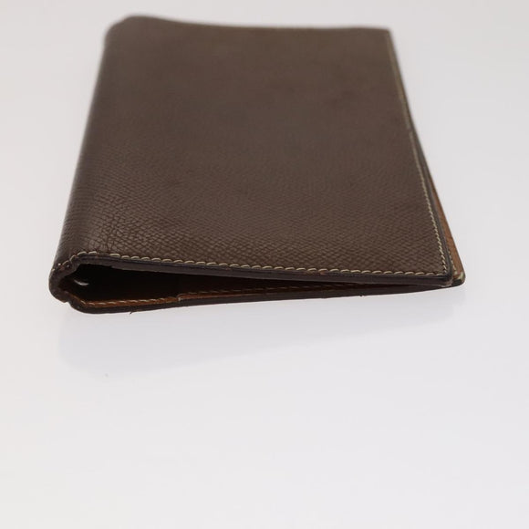HERMES Day Planner Cover Leather 3 Set Black Brown gray Auth bs21520