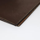 HERMES Day Planner Cover Leather 3Set Black Brown gray Auth bs21520-17