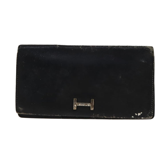 HERMES Day Planner Cover Leather 3Set Black Brown gray Auth bs21520