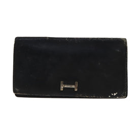 HERMES Day Planner Cover Leather 3 Set Black Brown gray Auth bs21520 - 0