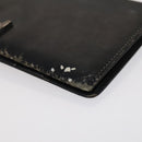 HERMES Day Planner Cover Leather 3 Set Black Brown gray Auth bs21520-7