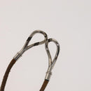 HERMES Bracelet Necklace Leather 2Set Beige Auth bs21522-6