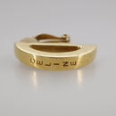 CELINE Earring metal Gold Auth bs21524-10