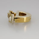 CELINE Earring metal Gold Auth bs21524-12