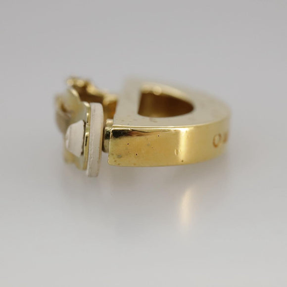 CELINE Earring metal Gold Auth bs21524