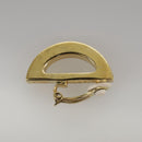 CELINE Earring metal Gold Auth bs21524-14