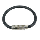 LOUIS VUITTON Damier Graphite Bra Rubbed Digit Bracelet M6629E LV Auth bs21528-3