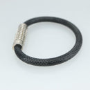 LOUIS VUITTON Damier Graphite Bra Rubbed Digit Bracelet M6629E LV Auth bs21528-4
