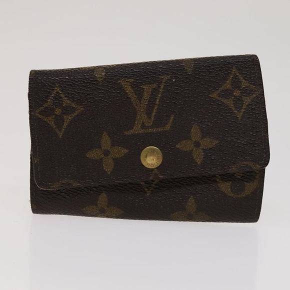 LOUIS VUITTON Monogram Key Case Wallet 4Set LV Auth bs21530