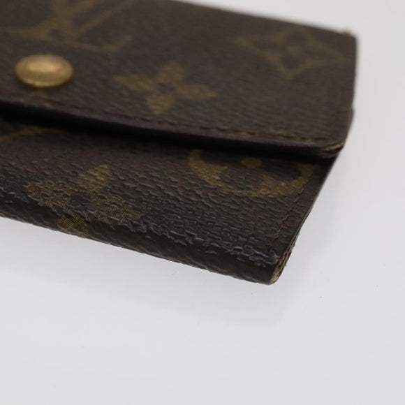 LOUIS VUITTON Monogram Key Case Wallet 4 Set LV Auth bs21530
