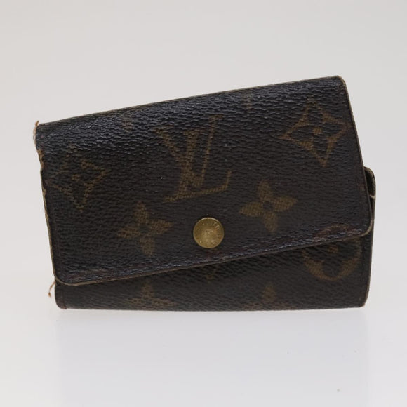 LOUIS VUITTON Monogram Key Case Wallet 4 Set LV Auth bs21530