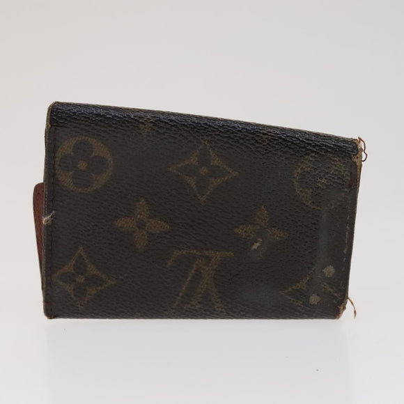 LOUIS VUITTON Monogram Key Case Wallet 4 Set LV Auth bs21530