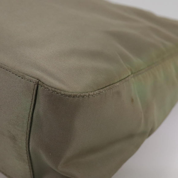 PRADA Shoulder Bag Nylon Khaki Auth bs21541