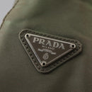 PRADA Shoulder Bag Nylon Khaki Auth bs21541-17