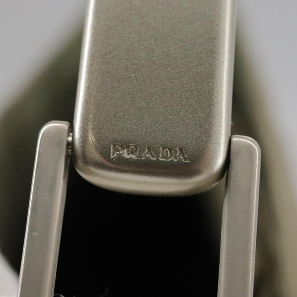 PRADA Shoulder Bag Nylon Khaki Auth bs21541