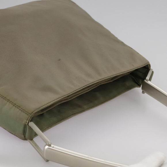 PRADA Shoulder Bag Nylon Khaki Auth bs21541