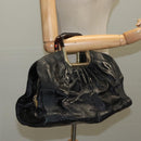 BALLY Hand Bag Patent leather Black Auth bs21553-23