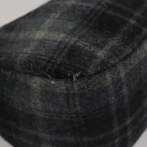 Salvatore Ferragamo Shoulder Bag Wool Gray Auth bs21555