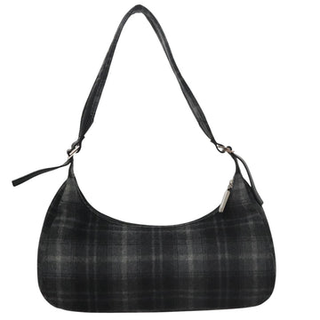 Salvatore Ferragamo Shoulder Bag Wool Gray Auth bs21555 - 0