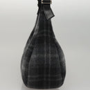 Salvatore Ferragamo Shoulder Bag Wool Gray Auth bs21555-3