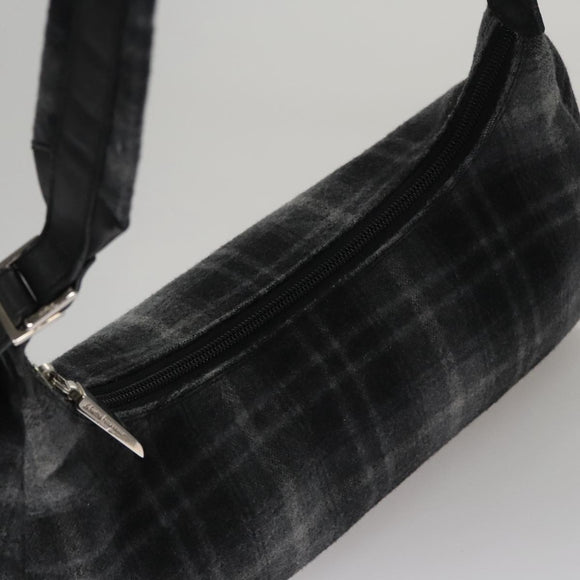 Salvatore Ferragamo Shoulder Bag Wool Gray Auth bs21555