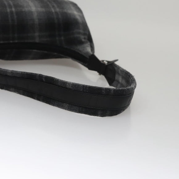 Salvatore Ferragamo Shoulder Bag Wool Gray Auth bs21555